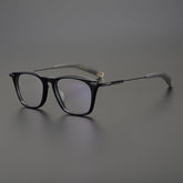 Eran Vintage Acetate Square Glasses Frame Rectangle Frames Southood Black
